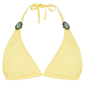 BOHO TRIANGEL TOP GEEL