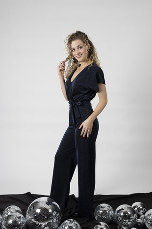 JUMPSUIT GIRL SPARKL BLEU